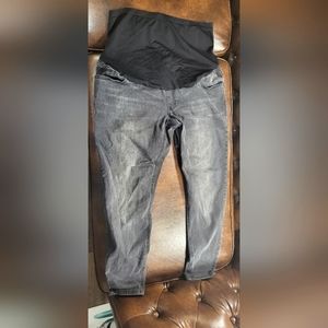 Black Denim Maternity Jeans